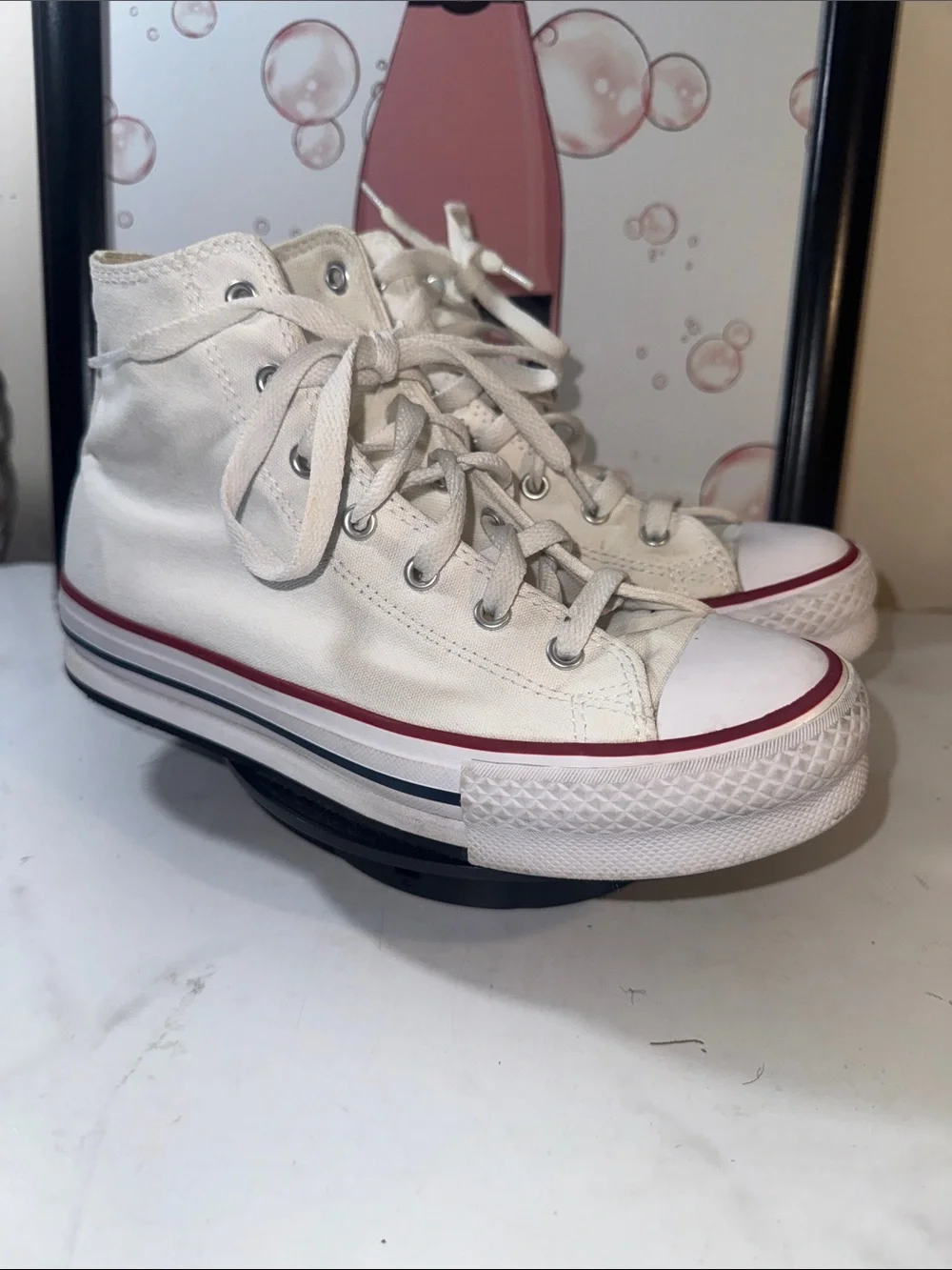 Converse Chuck Taylor All Star High-Top Platform Sneakers - Kids Size 5.5